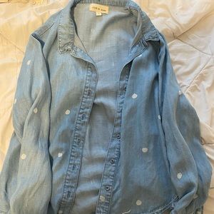 Polka Dot Distrested Top